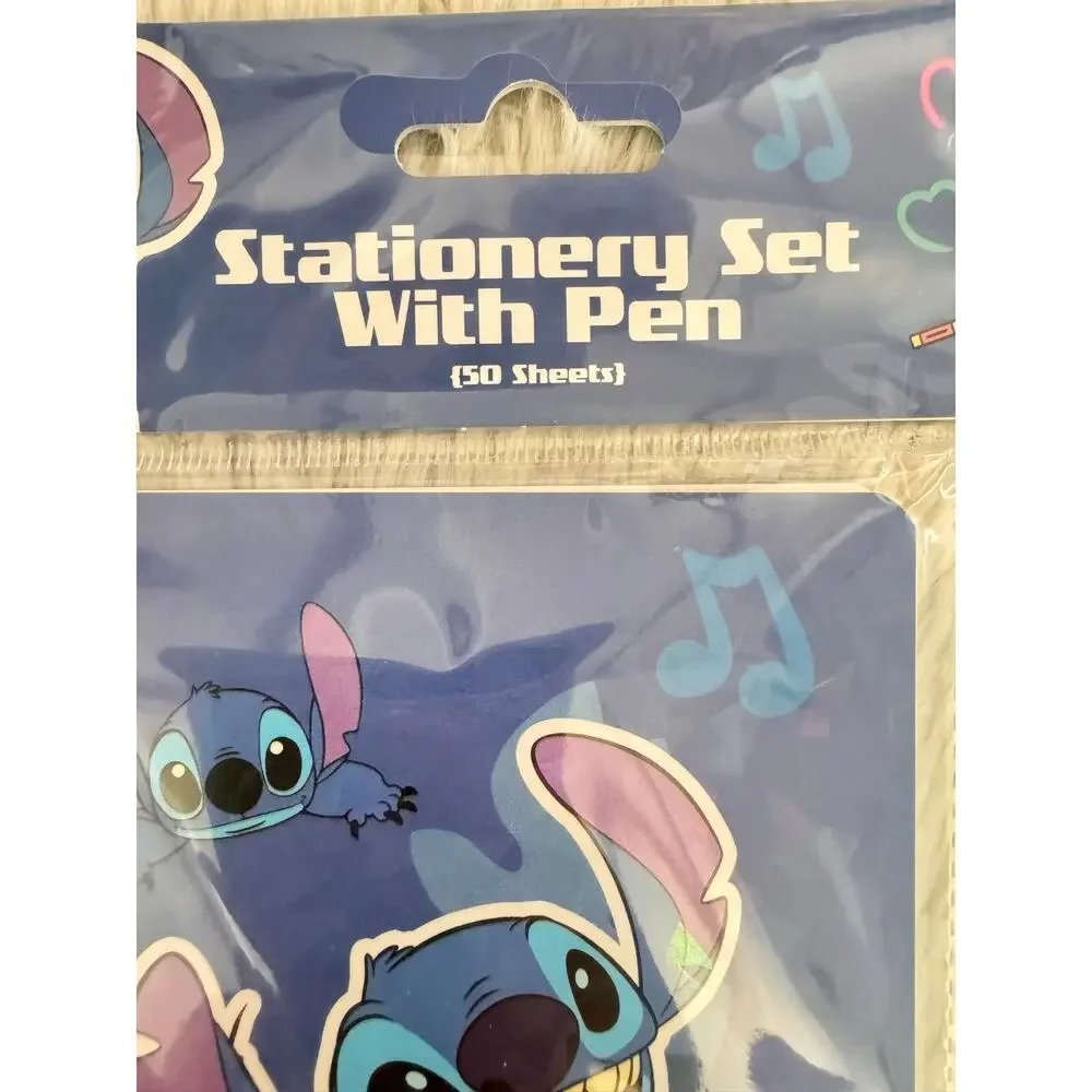 Lilo and Stitch Stationery Set spiral notebook size A6 with Pen 50 sheets